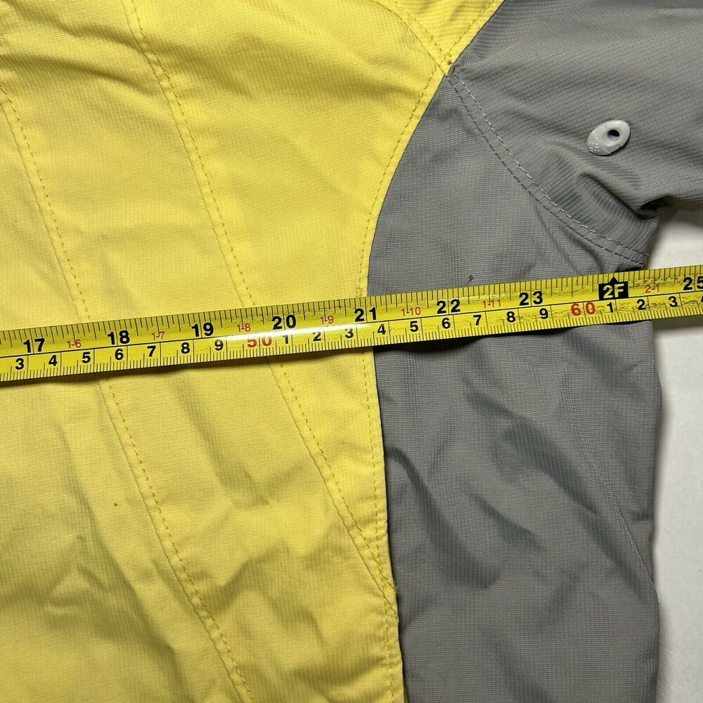 Columbia Windbreaker Light Jacket Women's XL Yellow Hooded - Picture 7 of 11
